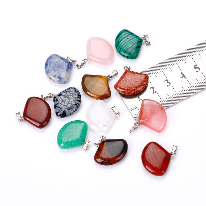 Charms Natural Semi-precious Stone Fan High Quality Colorful Pendants Ladies Jewelry Finding Making DIY Necklace Accessories 12pcs/box, Bronze;silver
Charms Natural Semi-precious Stone Fan High Quality Colorful Pendants Ladies Jewelry Finding Making DIY Necklace Accessories 12pcs/box, Bronze;silver