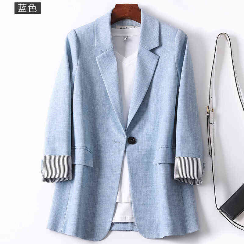Bella Women Blazer Elegant Business Suits Spring Autumn Office Lady Outerwear Female Casual Blazers Jackets 211122