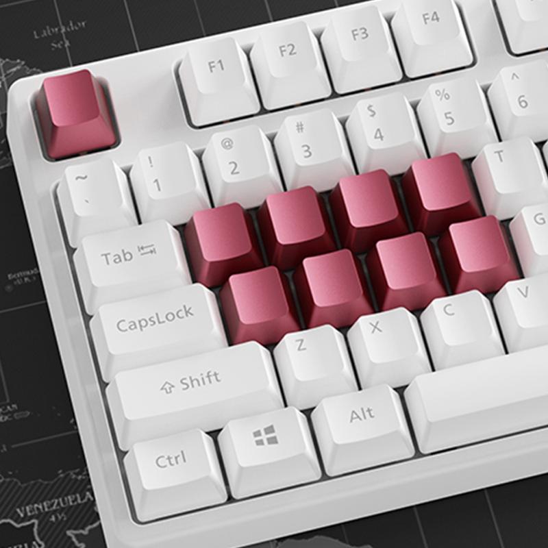 Keyboards Blank Metal Keycaps For Cherry Mx Gateron Kailh BoxC Switch Mechanical Keyboard Aluminum ESC QWERASDF Arrow Spacebar Key Caps