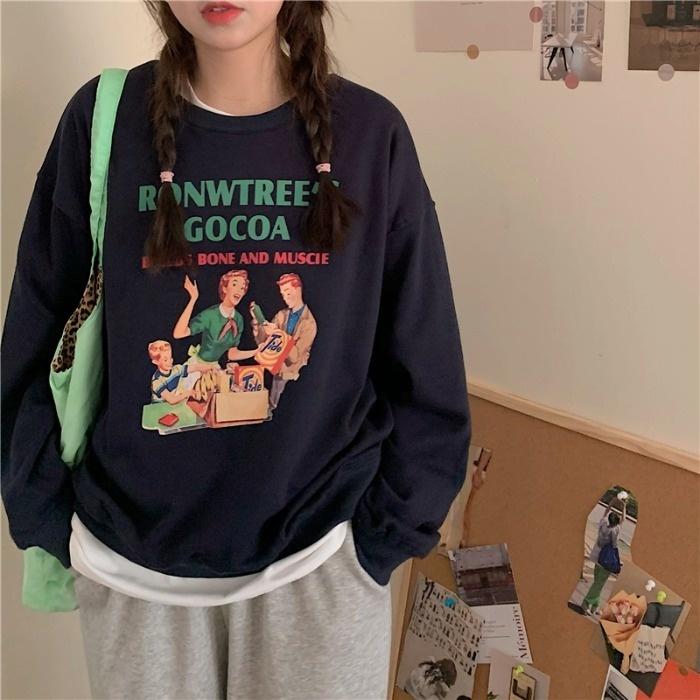 Women's Hoodies & Sweatshirts Alphabet Print Pullover Autumn Bf Lazy Style Loose Casual Long Sleeve Jacket Fashion, Royal blue
Women's Hoodies & Sweatshirts Alphabet Print Pullover Autumn Bf Lazy Style Loose Casual Long Sleeve Jacket Fashion, Royal blue