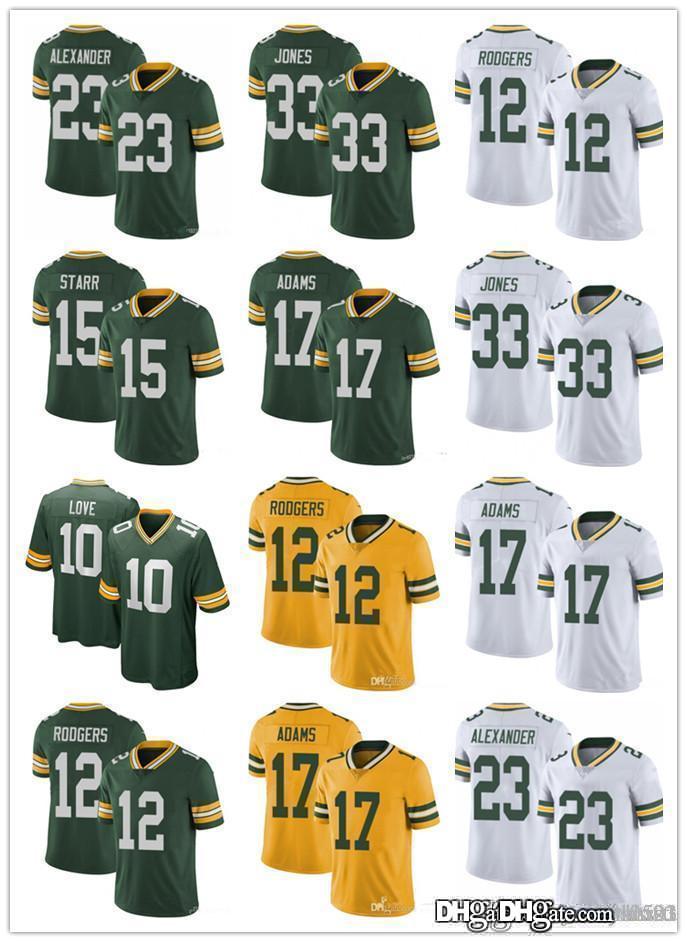 Men Green Bay Packers 12 Aaron Rodgers 23 Jaire Alexander 10 Love 17 Davante Adams 33 Aaron Jones Football Jerseys white, Black;red
Men Green Bay Packers 12 Aaron Rodgers 23 Jaire Alexander 10 Love 17 Davante Adams 33 Aaron Jones Football Jerseys white, Black;red