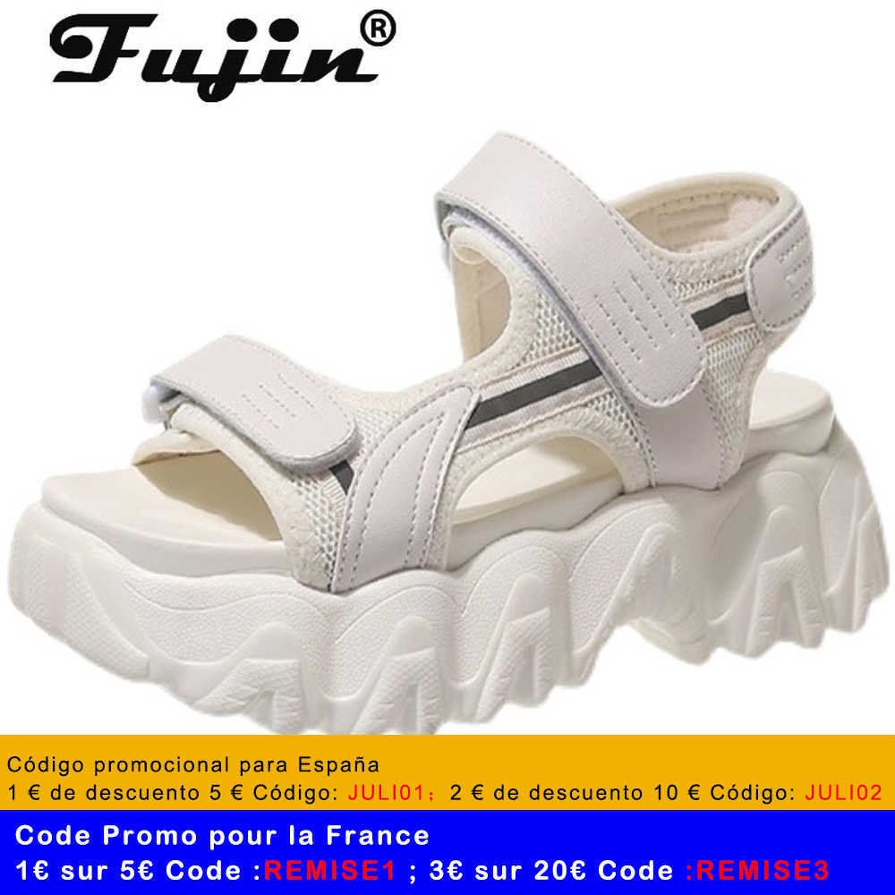 Fujin 6CM Gladiator Platform Women's Sandals 2021 Summer Fashion Women Chunky Beach Sandal Denim Comfortable Sandalias Mujer Y0721, K001 white
Fujin 6CM Gladiator Platform Women's Sandals 2021 Summer Fashion Women Chunky Beach Sandal Denim Comfortable Sandalias Mujer Y0721, K001 white