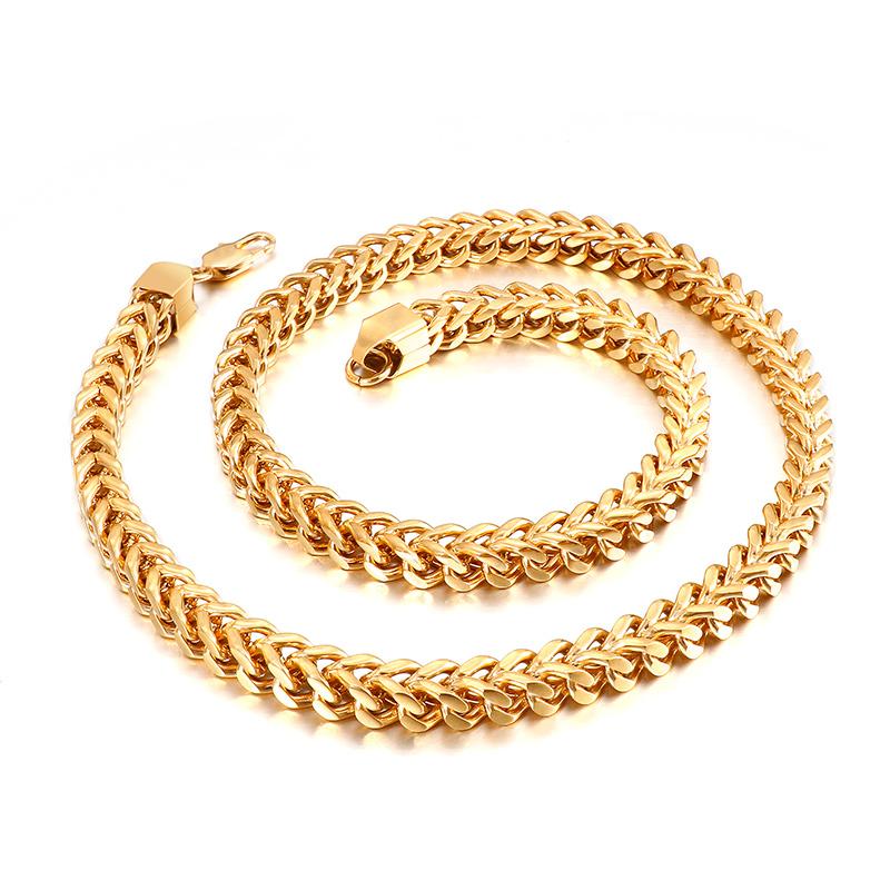 Year Gifts 5MM/6MM/8MM Fashion Simple Style Men's Titanium Steel Figaro Keel Chain Necklace Box/ Wheat/ Twisted Rope Chains
Year Gifts 5MM/6MM/8MM Fashion Simple Style Men's Titanium Steel Figaro Keel Chain Necklace Box/ Wheat/ Twisted Rope Chains