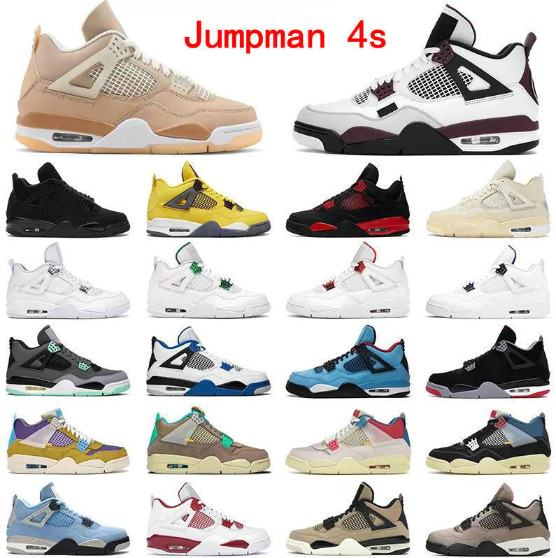 Fashion Jumpman 4 Men Basketball Shoes Wild Things University Blue Lvs Bred Red Thunder Taupe Haze Shimmer Mens Women Trainers Sports Sneakers, #23
Fashion Jumpman 4 Men Basketball Shoes Wild Things University Blue Lvs Bred Red Thunder Taupe Haze Shimmer Mens Women Trainers Sports Sneakers, #23