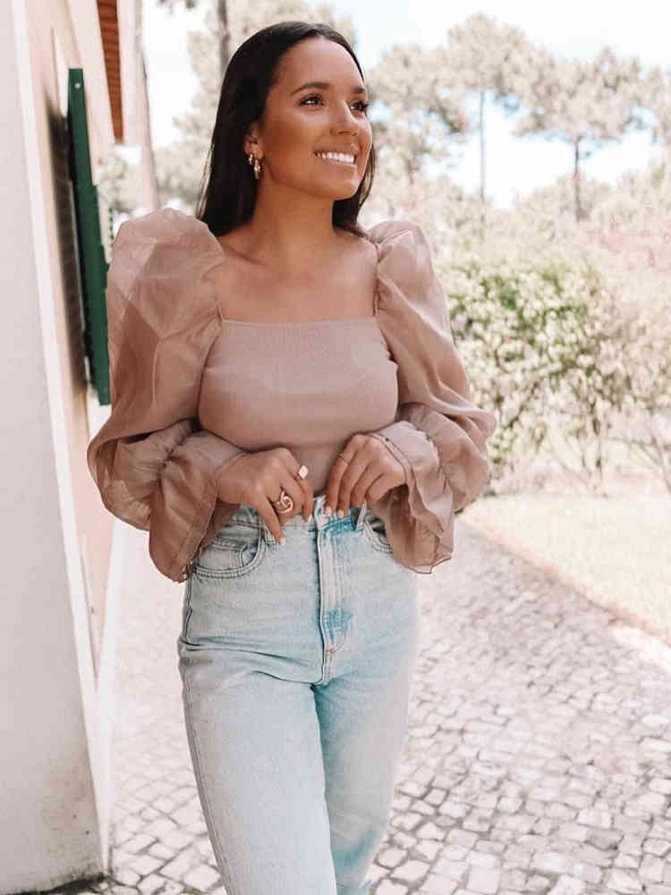 Vintage Chic Pink Mesh Spliced Short Blouses za Fashion Women Long Flare Sleeve Square Collar Shirts 210520, Black
Vintage Chic Pink Mesh Spliced Short Blouses za Fashion Women Long Flare Sleeve Square Collar Shirts 210520, Black