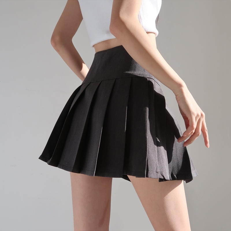 Women Petite Pleated Mini Skirt Zip-side Fastening Korean Tennis With Long Legs A-line And Umbrella AWA4 210603, Grey
Women Petite Pleated Mini Skirt Zip-side Fastening Korean Tennis With Long Legs A-line And Umbrella AWA4 210603, Grey