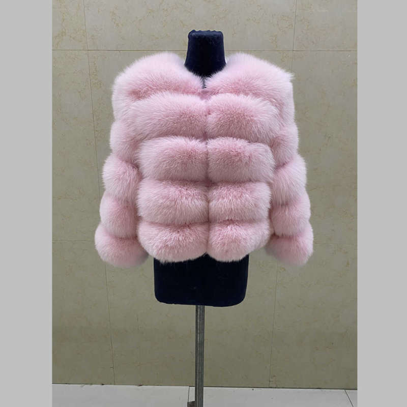 Fashion winter warm women coat natural fox fur coat real fox fur jacket winter thick warm jackets vest custom made xxxxxl 210927