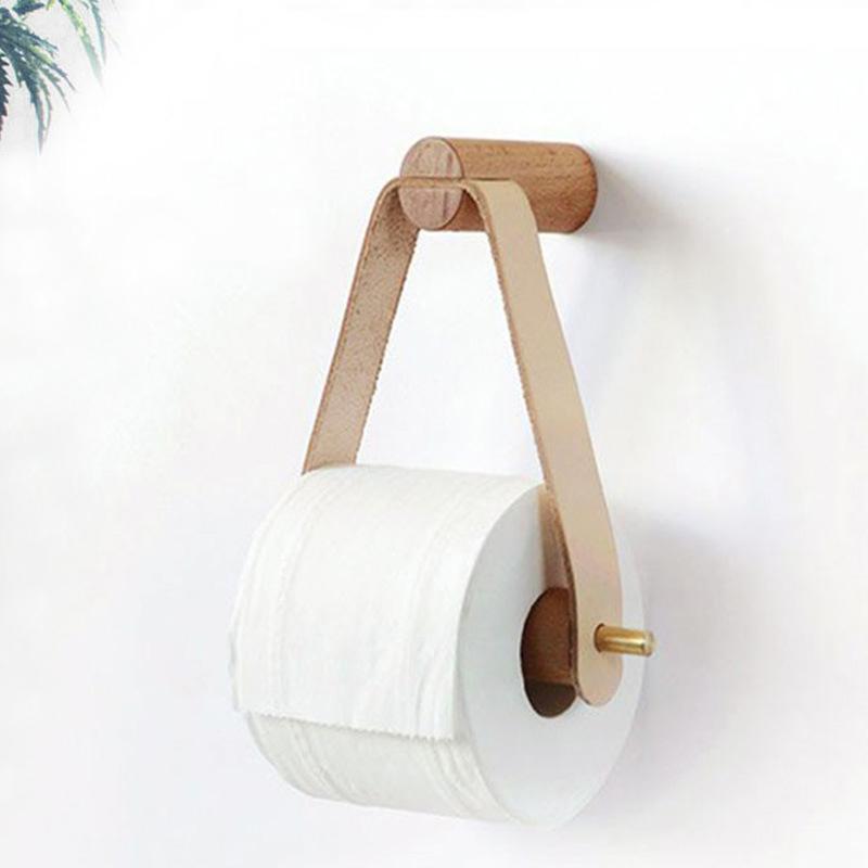 Toilet Paper Holders Brief Bathroom Hanging Tissue Holder Wood PU Leather Roll Rack Wall Mount Home Decor Napkins Organizer
Toilet Paper Holders Brief Bathroom Hanging Tissue Holder Wood PU Leather Roll Rack Wall Mount Home Decor Napkins Organizer