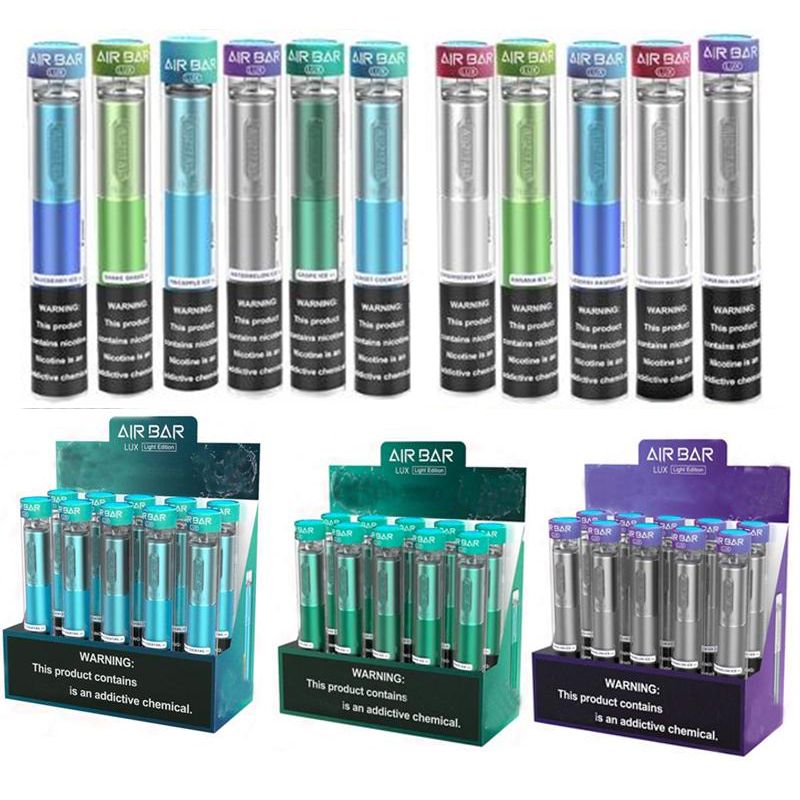 Air Bar LUX Light Edition 1000 Puffs Disposable Pod Device e Cigarettes 500mAh Battery 2.7ml Pods Pre-Filled Vapor Stick Device airbar max 23 colors
Air Bar LUX Light Edition 1000 Puffs Disposable Pod Device e Cigarettes 500mAh Battery 2.7ml Pods Pre-Filled Vapor Stick Device airbar max 23 colors
