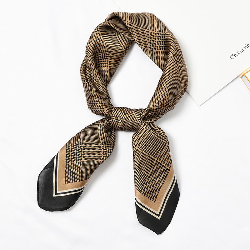 Scarves Spring Women Silk Scarf Neckwear Classical Houndstooth Soft Small Bandana Decoration Headband, Blue;gray
Scarves Spring Women Silk Scarf Neckwear Classical Houndstooth Soft Small Bandana Decoration Headband, Blue;gray