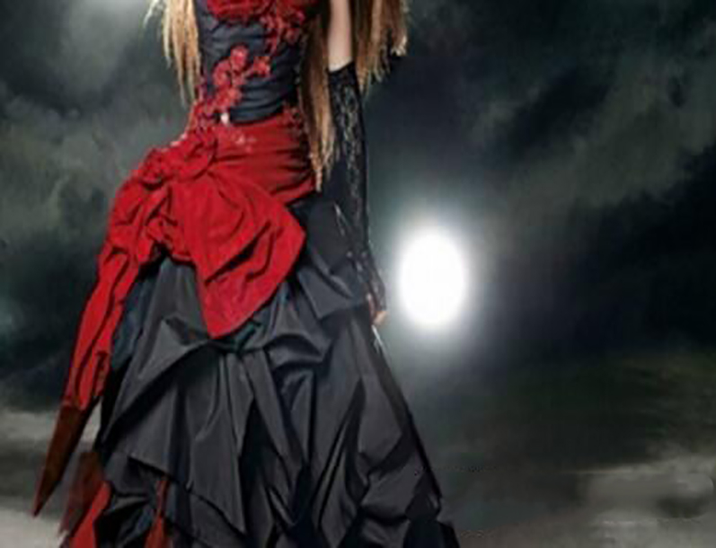 Red and Black Gothic Wedding Dresses 2022 Sweetheart Bow Lace Draped Taffeta Vintage Bridal Gowns vestido de noiva Custom 0509