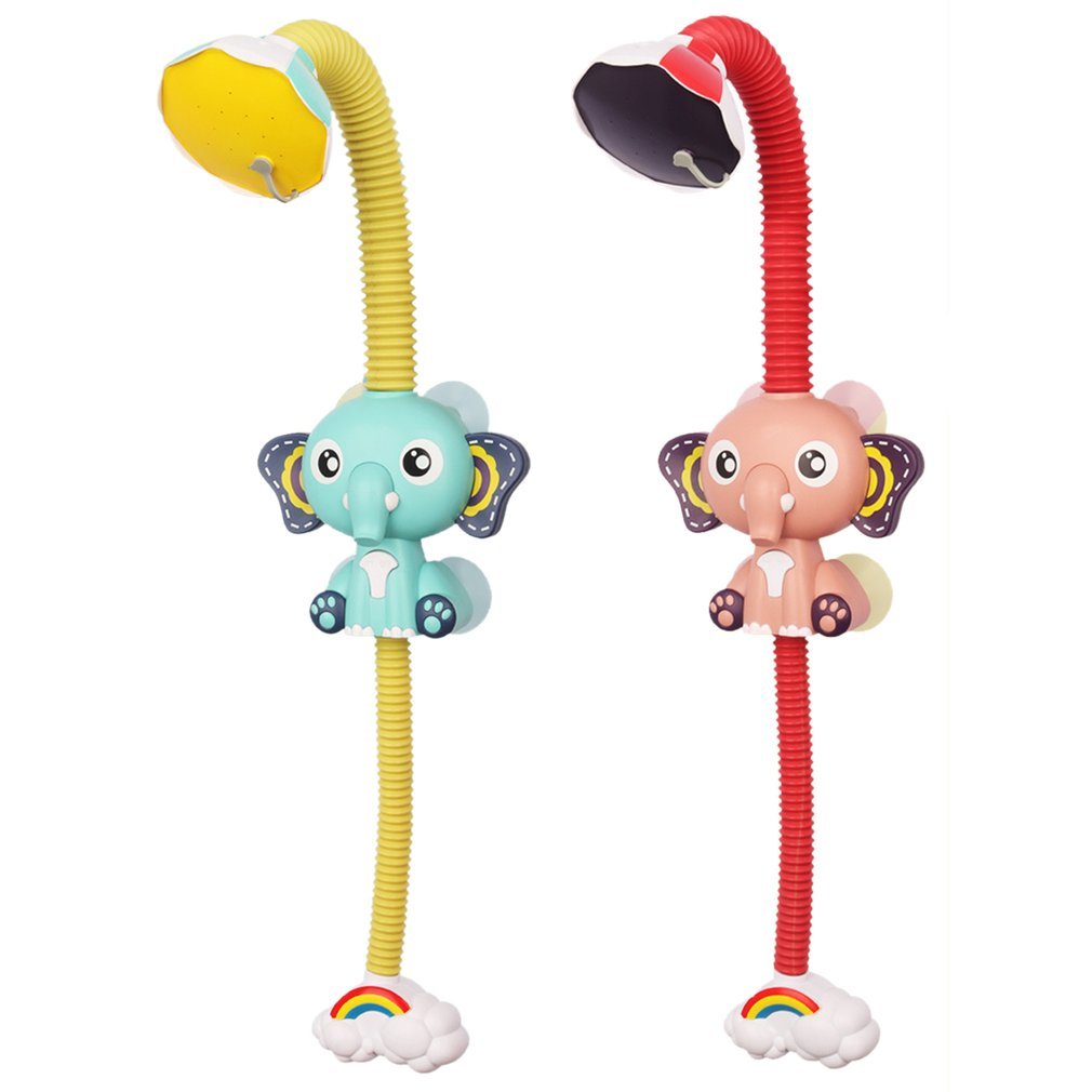 Babyboard Toys Electric Elephant Animal Sucker Electric shower Rain Head Plastic Children Game Water Cloud