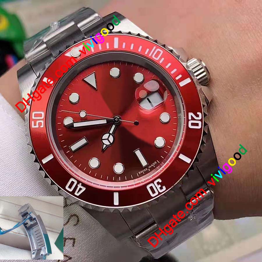Luxury Watch Calendar 40mm Silver Stainless Steel Ceramic Bezel Pink Dial 116610 Mechanical Automatic Fashion Men's Wristwatches
Luxury Watch Calendar 40mm Silver Stainless Steel Ceramic Bezel Pink Dial 116610 Mechanical Automatic Fashion Men's Wristwatches