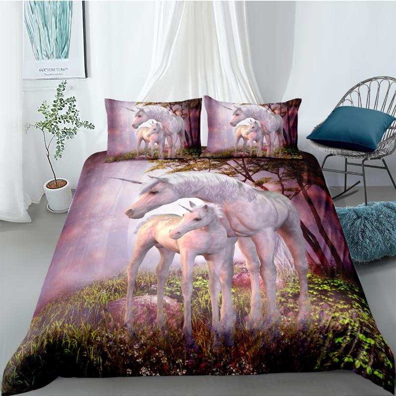 Bedding Sets 3D Purple Linens Bed Animals Quilt Cover And Pillow Cases Double King Super Twin Size 203*230cm Horse Beddings
Bedding Sets 3D Purple Linens Bed Animals Quilt Cover And Pillow Cases Double King Super Twin Size 203*230cm Horse Beddings