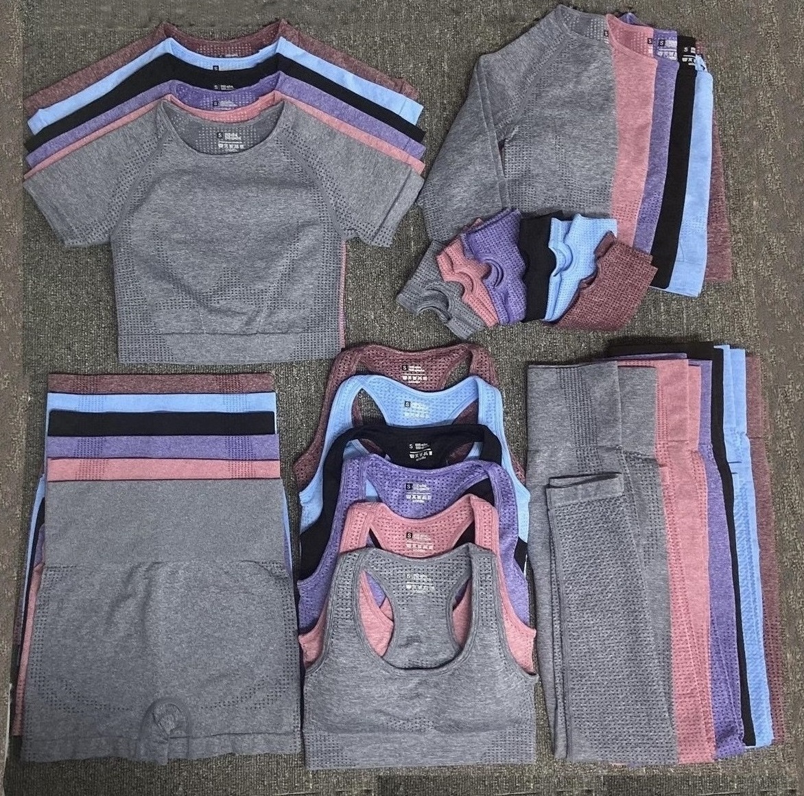 Womens tracksuits Fashion Designer Legging Women Yoga Suit active wear Sportwear Fitness Sports 5PCS bra Leggings outfits solid dancer yogaworld Elastic clothing, Purple
Womens tracksuits Fashion Designer Legging Women Yoga Suit active wear Sportwear Fitness Sports 5PCS bra Leggings outfits solid dancer yogaworld Elastic clothing, Purple