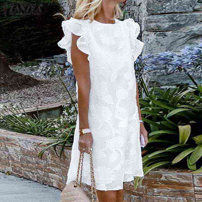 2021 ZANZEA Summer Women Sleeveless Ruffles Sundress Stylish O Neck Party Knee-length Vestidos Kaftan Elegant Lace Crochet Dress G0214, Black
2021 ZANZEA Summer Women Sleeveless Ruffles Sundress Stylish O Neck Party Knee-length Vestidos Kaftan Elegant Lace Crochet Dress G0214, Black