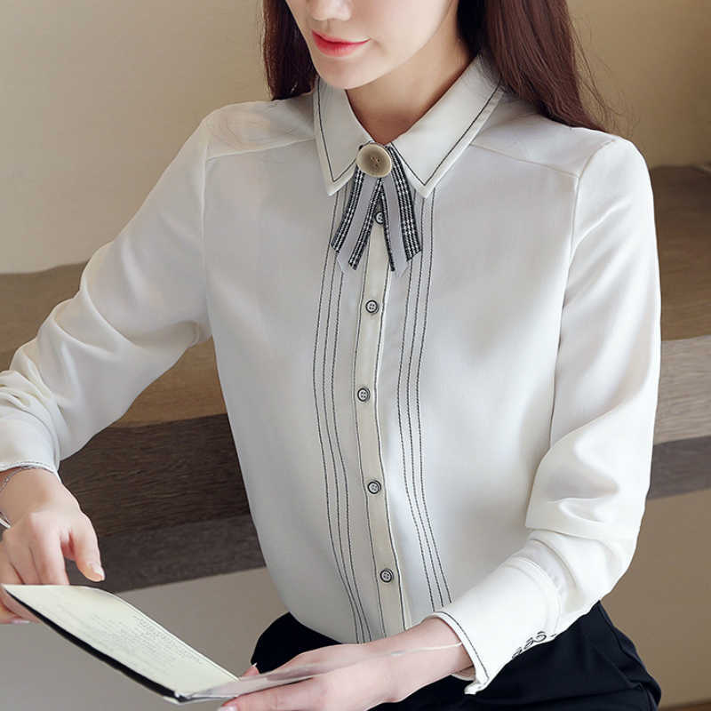 Womens Tops And Blouses Long Sleeve Blouse Women Turn Down Collar Office Blouse Women Tops Striped White Chiffon Blouse C541 210602, Beige
Womens Tops And Blouses Long Sleeve Blouse Women Turn Down Collar Office Blouse Women Tops Striped White Chiffon Blouse C541 210602, Beige