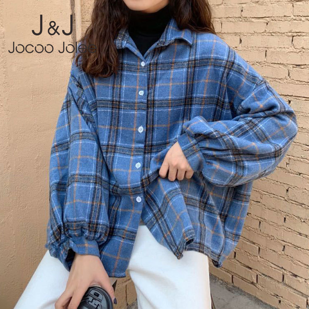 Vintage Women Turn Down Collar Blouses Fashion Plaid Printed Female Elegant Shirts Harajuku Style Lady Loose Solid Outwear Coat 210518, As photo
Vintage Women Turn Down Collar Blouses Fashion Plaid Printed Female Elegant Shirts Harajuku Style Lady Loose Solid Outwear Coat 210518, As photo