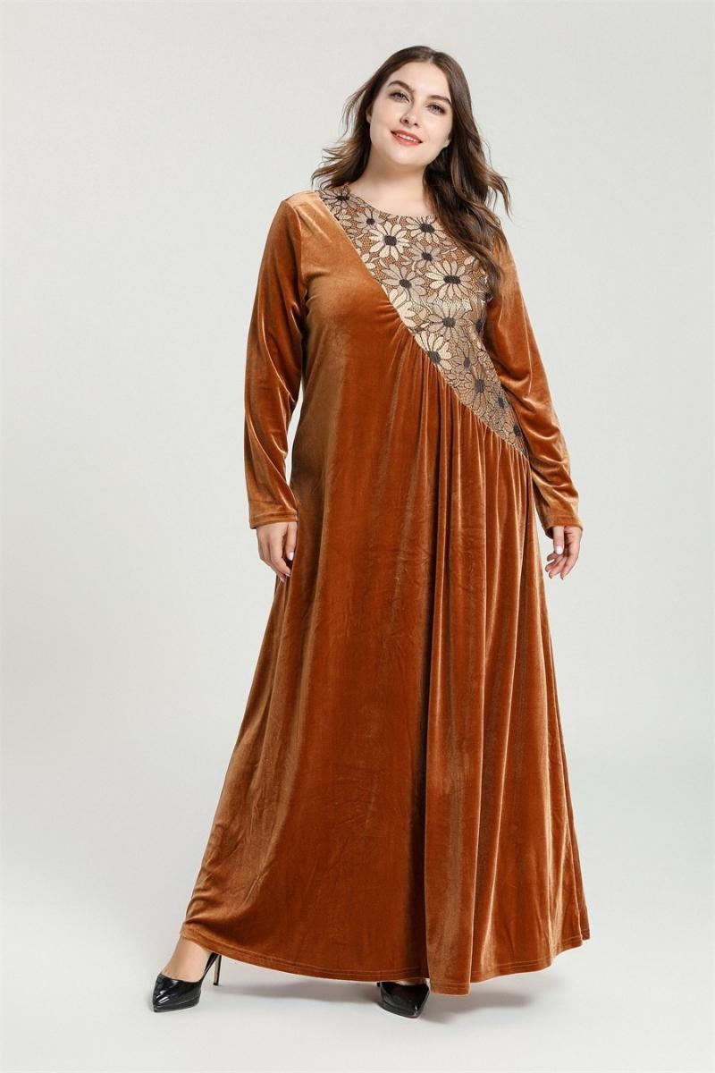 Casual Dresses Winter Velvet Abaya Dubai Hijab Muslim Dress Turkish Islam Clothing Abayas For Women Caftan Kaftan Robe Musulman Turque, Gold
Casual Dresses Winter Velvet Abaya Dubai Hijab Muslim Dress Turkish Islam Clothing Abayas For Women Caftan Kaftan Robe Musulman Turque, Gold