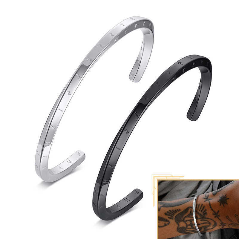 Modyle Retro Nordic Vikings Cuff Bangle Bracelets for Men, Stainless Steel Mobius Norse Mythology Runes Amulet Jewelry Q0719
Modyle Retro Nordic Vikings Cuff Bangle Bracelets for Men, Stainless Steel Mobius Norse Mythology Runes Amulet Jewelry Q0719
