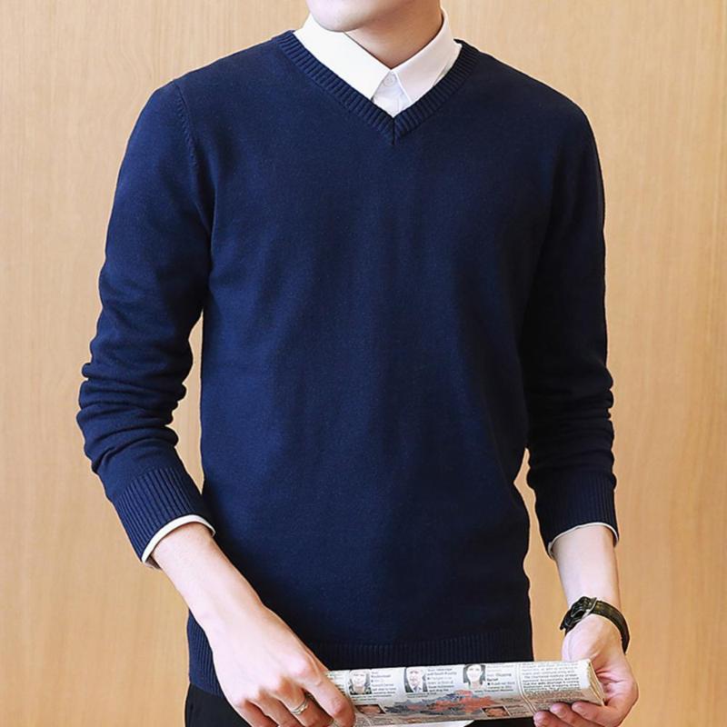 Men's Sweaters Casual Sweater Men Long Sleeve Pullovers Outwear Man V-Neck Tops Loose Solid Fit Knitting Clothing Multi-Colors, Wine red
Men's Sweaters Casual Sweater Men Long Sleeve Pullovers Outwear Man V-Neck Tops Loose Solid Fit Knitting Clothing Multi-Colors, Wine red