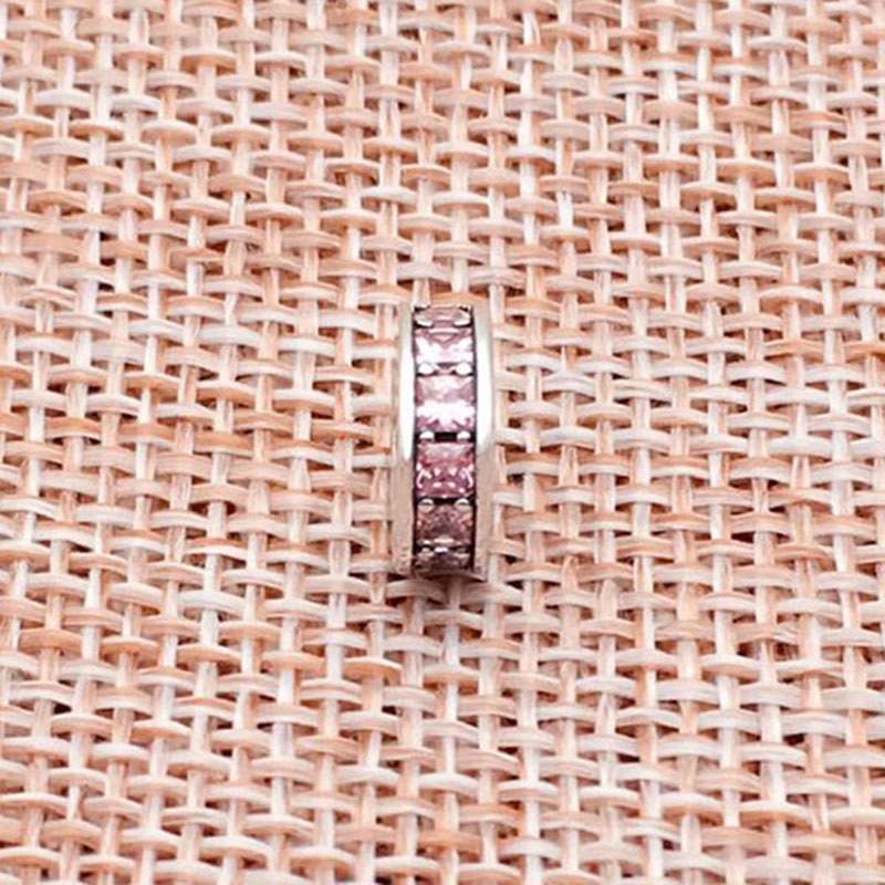 Fit Original Brand Charm Bracelet 925 Sterling Silver Austrian Spacer Round Beads With Colors CZ For Women Making Berloque