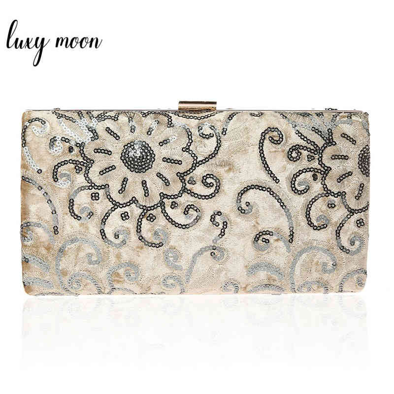 Vintage Flower Clutch Evening Bag For Women Party Sequined Day Clutches Lady Wedding Purse Female Chain Handbag ZD1097, Black
Vintage Flower Clutch Evening Bag For Women Party Sequined Day Clutches Lady Wedding Purse Female Chain Handbag ZD1097, Black