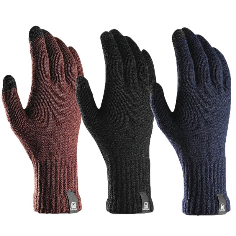 Five Fingers Gloves Knit Men Women Winter Touch Screen Simple Solid Color Warm Wool Unisex Velvet Mittens
Five Fingers Gloves Knit Men Women Winter Touch Screen Simple Solid Color Warm Wool Unisex Velvet Mittens