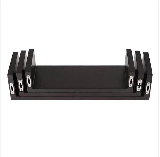 2022 Boxes & Bins Set of 3 Floating Display Shelves Ledge Bookshelf Wall Mount Storage Home Décor Black