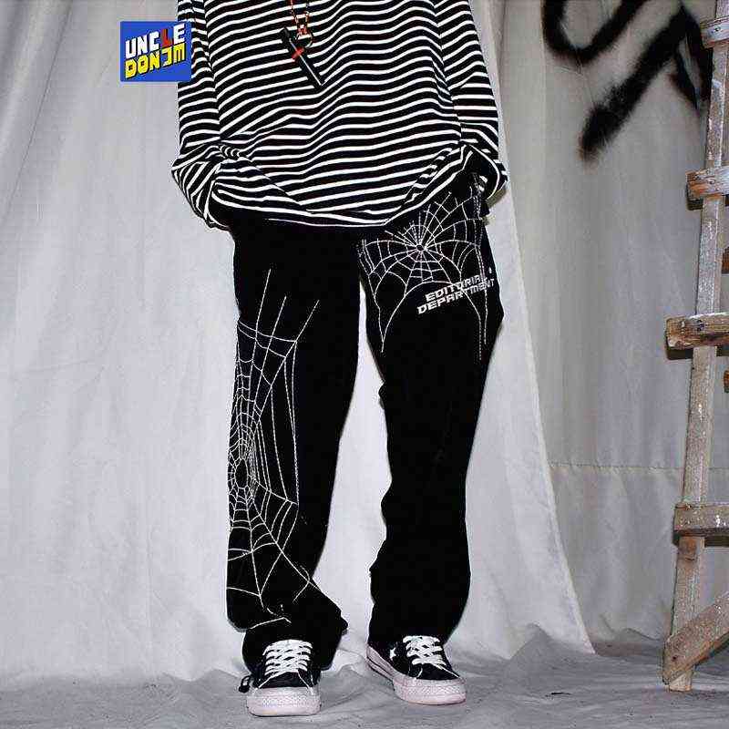 UNCLEDONJM Spider embroidery Baggy Harem Pants Streetwear Men 2020 Summer Hip Hop Casual Trousers Fashion Male Pants AA220312, Black
UNCLEDONJM Spider embroidery Baggy Harem Pants Streetwear Men 2020 Summer Hip Hop Casual Trousers Fashion Male Pants AA220312, Black