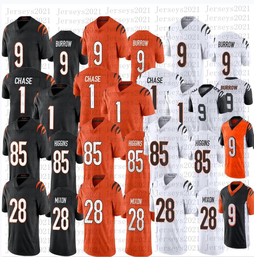 Mens Football 1 Ja'Marr Chase CincinnatiBengals9 Joe Burrow 28 Mixon 85 Tee Higgins stitched jersey, As
Mens Football 1 Ja'Marr Chase CincinnatiBengals9 Joe Burrow 28 Mixon 85 Tee Higgins stitched jersey, As