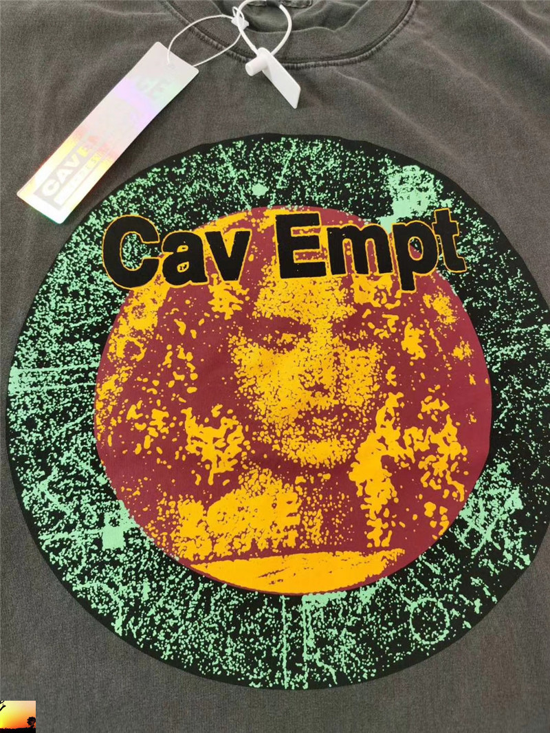 CAVEMPT T-Shirt Men Women Cav Empt Badge Faded CE Avatar T Shirt 210420