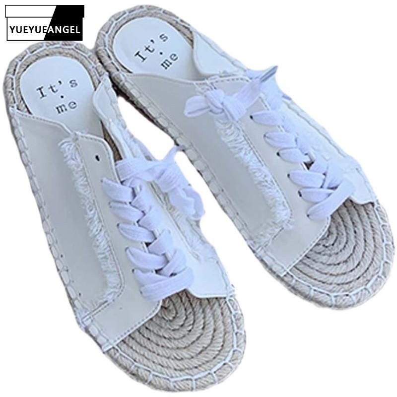 Back Empty Flat Sandals Female Summer Korean Style Round Toe Solid Women Soft Leather Tassel Sequins Lace Up Decoration Shoes, Black
Back Empty Flat Sandals Female Summer Korean Style Round Toe Solid Women Soft Leather Tassel Sequins Lace Up Decoration Shoes, Black