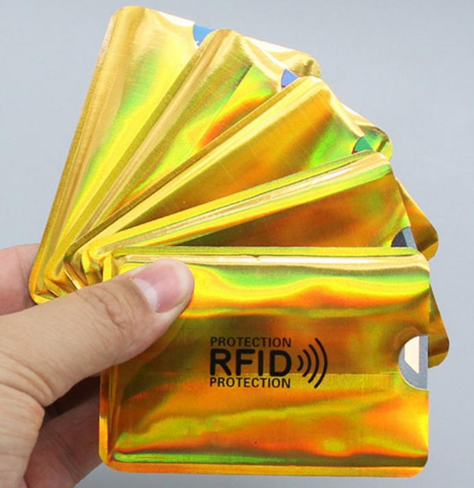 Xiruoer Laser Gold Sleeves Anti Rfid Sleeve Wallet Blocking Reader Lock Bank Card Holder Id Card Case Protection Metal Credit NFC Card Holder Aluminium Material
Xiruoer Laser Gold Sleeves Anti Rfid Sleeve Wallet Blocking Reader Lock Bank Card Holder Id Card Case Protection Metal Credit NFC Card Holder Aluminium Material