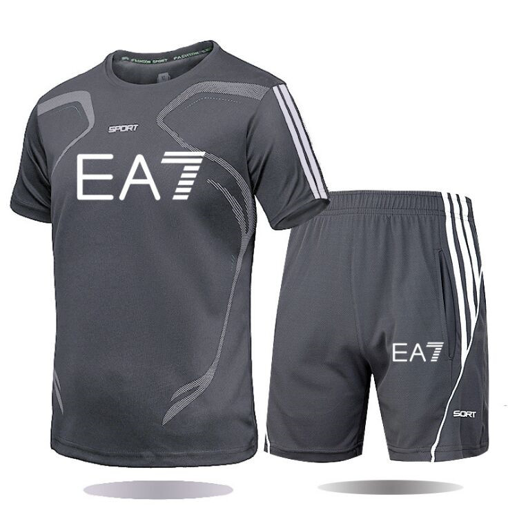 2021 Men's Tracksuit Casual Sets Shor T-shirt+Shorts 2-Piece Set Summer Male loose Solid Suit Stretch Cotton Jogging white black -5XL, Gray
2021 Men's Tracksuit Casual Sets Shor T-shirt+Shorts 2-Piece Set Summer Male loose Solid Suit Stretch Cotton Jogging white black -5XL, Gray