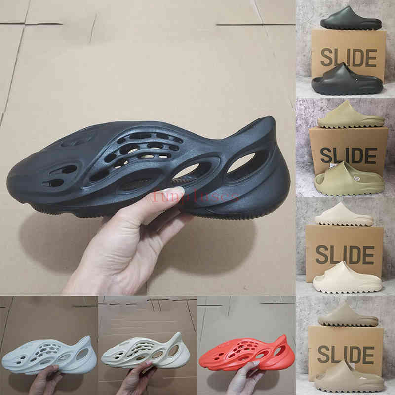Foam with Box Rubber Sandal Earth Brown Triple Black White Sand Resin Mens Slides Fashion Kanye Slipper for Man Women Home Outdoor Loafers bb
Foam with Box Rubber Sandal Earth Brown Triple Black White Sand Resin Mens Slides Fashion Kanye Slipper for Man Women Home Outdoor Loafers bb