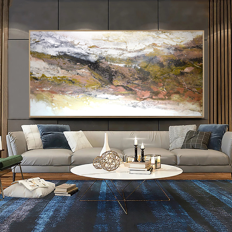 Abstract Oil Paintings Printed On Canvas Panting Colorful Posters And Prints Wall Art For Living Room Modern Home Decor Cuadros
