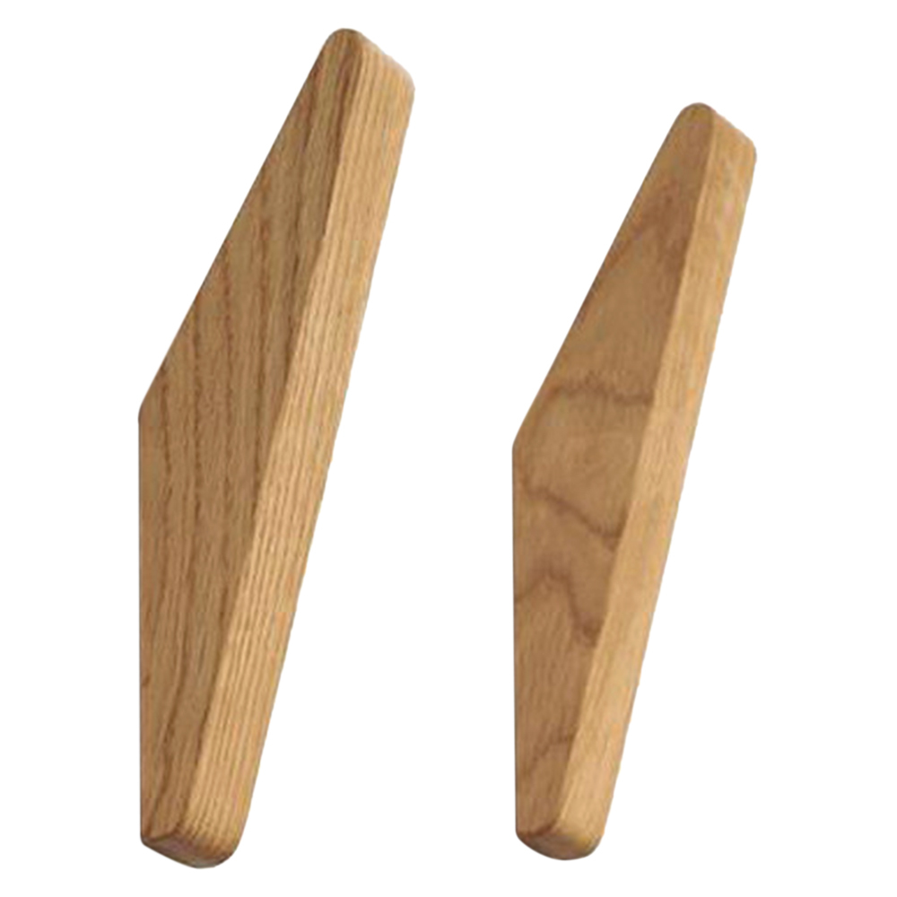 2pcs Creative Japanese wooden hook Wall Mounted coatrack, Entry Way hat Hooks, Modern house and home Decorative Hooks