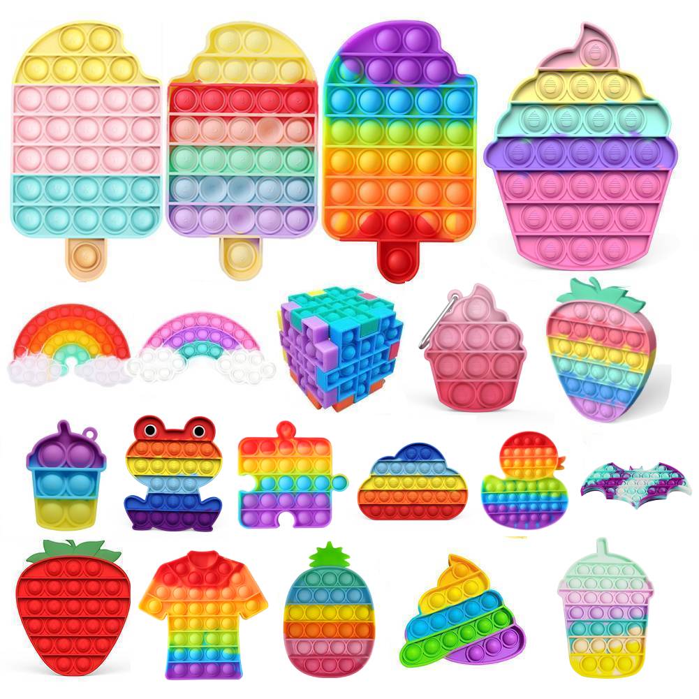 Rainbow Fidget Toys Push Bubble Sensory Squishy Stress Reliever Autism Needs Anti-stress Toys for Adult Children Board Games Wholesale
Rainbow Fidget Toys Push Bubble Sensory Squishy Stress Reliever Autism Needs Anti-stress Toys for Adult Children Board Games Wholesale