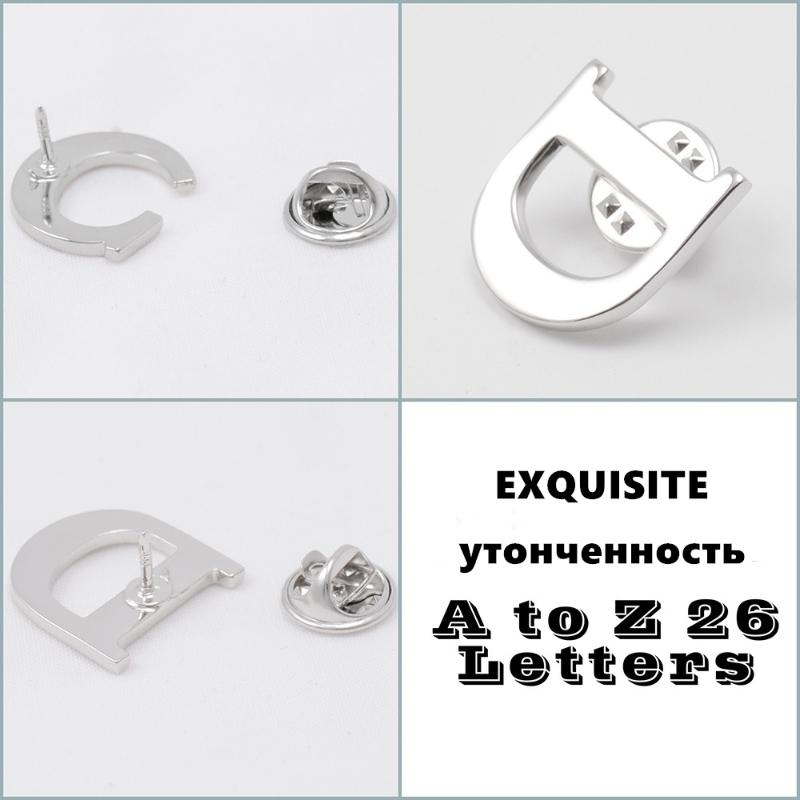 Pins, Brooches High Grade 26 English Letters Brooch Men's Suit And Shirt Pin Metal Corsage For Women's Medal
Pins, Brooches High Grade 26 English Letters Brooch Men's Suit And Shirt Pin Metal Corsage For Women's Medal