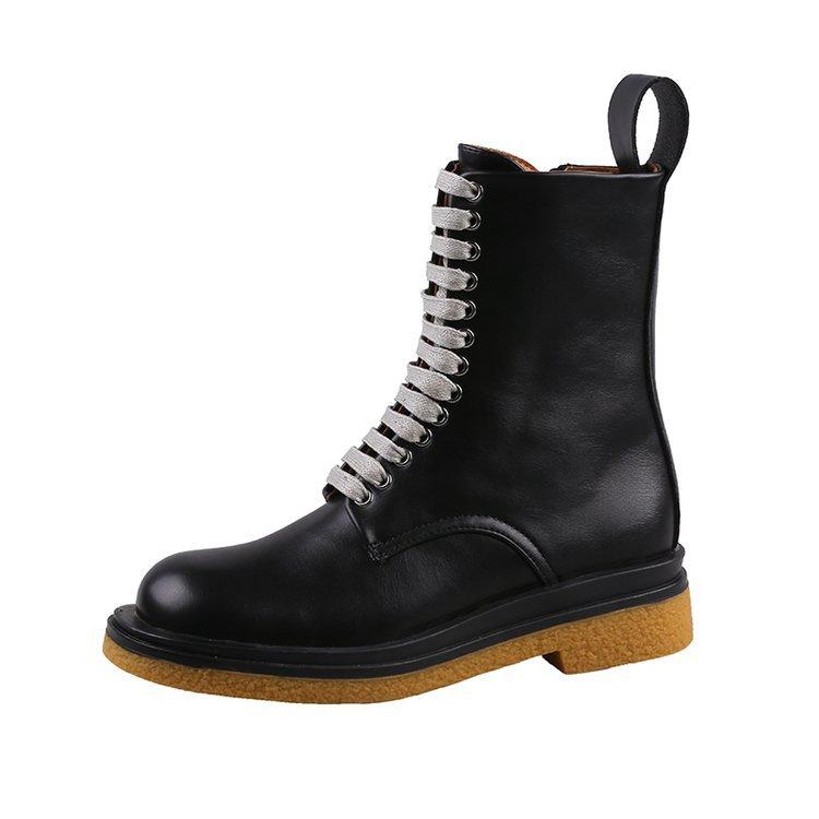 Boots Autumn Ins Mid Length 2021 Woman Lace Up Fashion British Style Short Boot, Black
Boots Autumn Ins Mid Length 2021 Woman Lace Up Fashion British Style Short Boot, Black