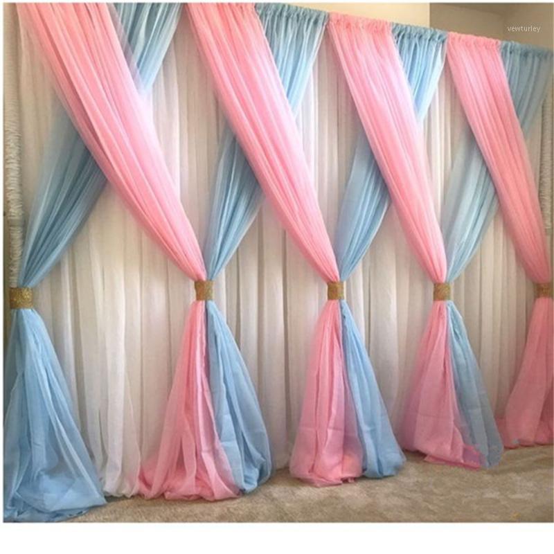 Party Decoration Lastest Style Pink With Sky Blue Wedding Backdrop Stage Background Veil DHL
Party Decoration Lastest Style Pink With Sky Blue Wedding Backdrop Stage Background Veil DHL