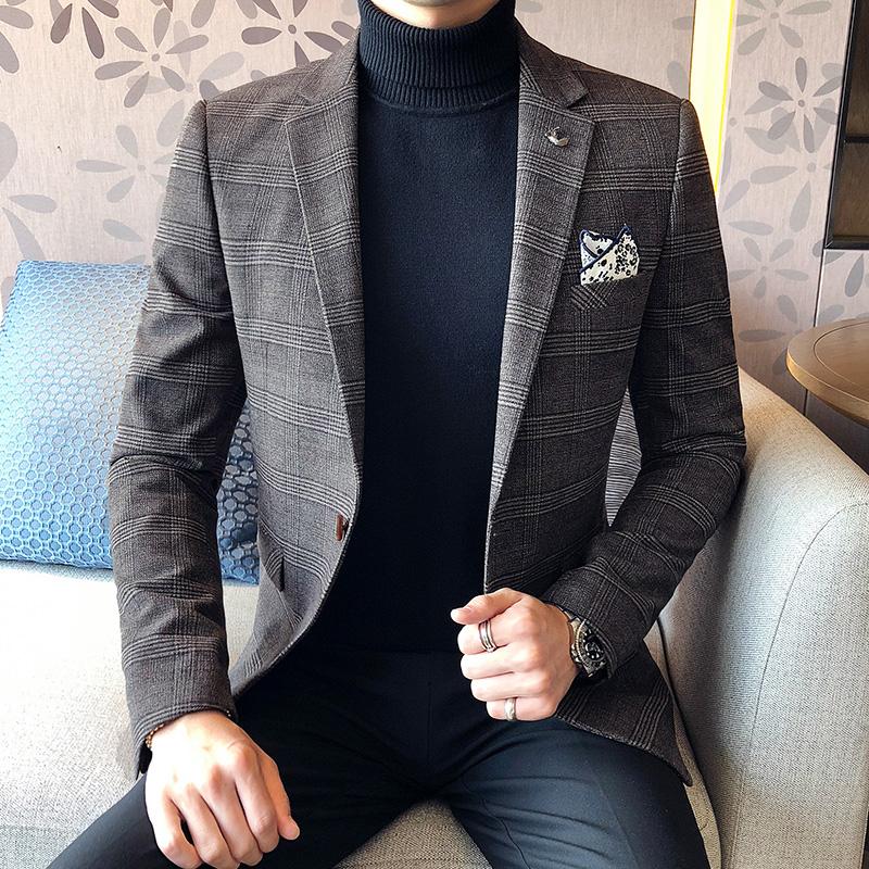 Men's Suits & Blazers 2021 Suit Jacket Fashion Grid Casual Wedding Stage Party Business Single S-3XL, Coffee
Men's Suits & Blazers 2021 Suit Jacket Fashion Grid Casual Wedding Stage Party Business Single S-3XL, Coffee