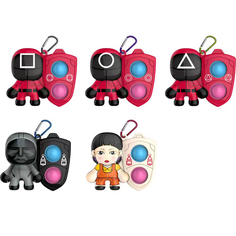 DHL SHIP 5 STYLES Squid Game Push Bubble Key Chain Keyrings Finger Press Toy Pendant Wooden Decompression Anti-anxiety Toys X1012F
DHL SHIP 5 STYLES Squid Game Push Bubble Key Chain Keyrings Finger Press Toy Pendant Wooden Decompression Anti-anxiety Toys X1012F