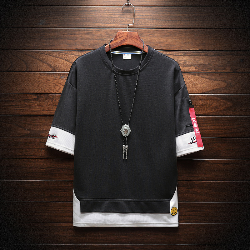 Summer loose solid color t shirt fashion round neck short sleeve high quality casual men's size m-4xl, White;black
Summer loose solid color t shirt fashion round neck short sleeve high quality casual men's size m-4xl, White;black