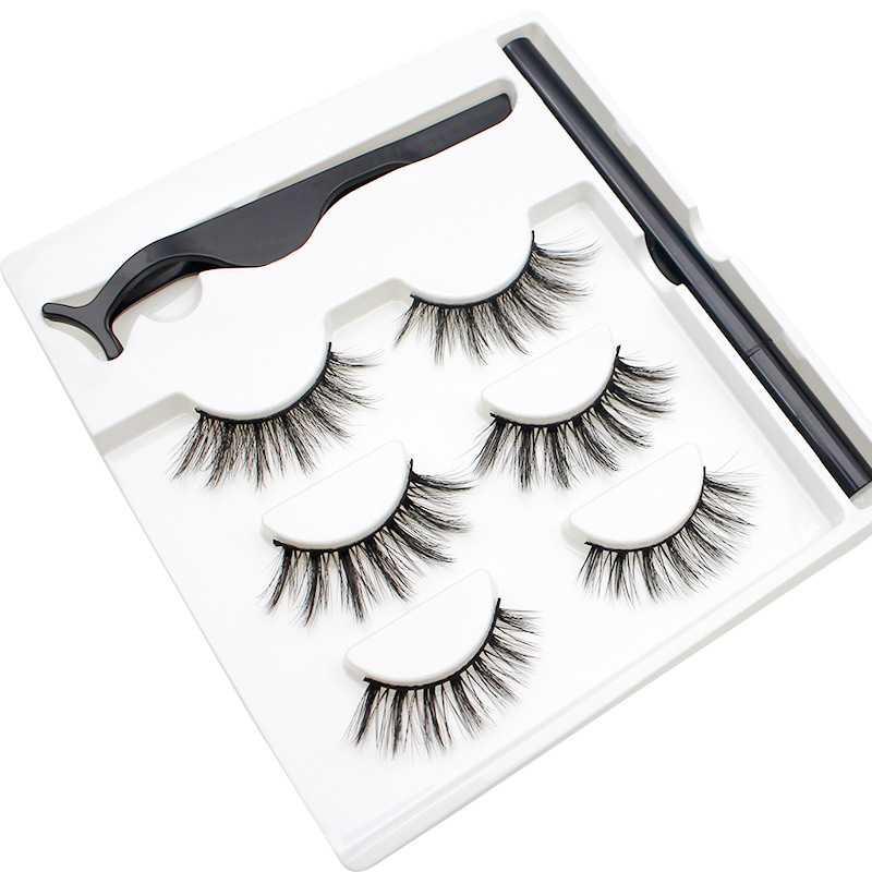 False Eyelashes Waterproof Magnetic Eyeliner With 3 Pairs Eyelash Tweezer Long Lashes Kit Set fake Eye lash Tools J047
False Eyelashes Waterproof Magnetic Eyeliner With 3 Pairs Eyelash Tweezer Long Lashes Kit Set fake Eye lash Tools J047
