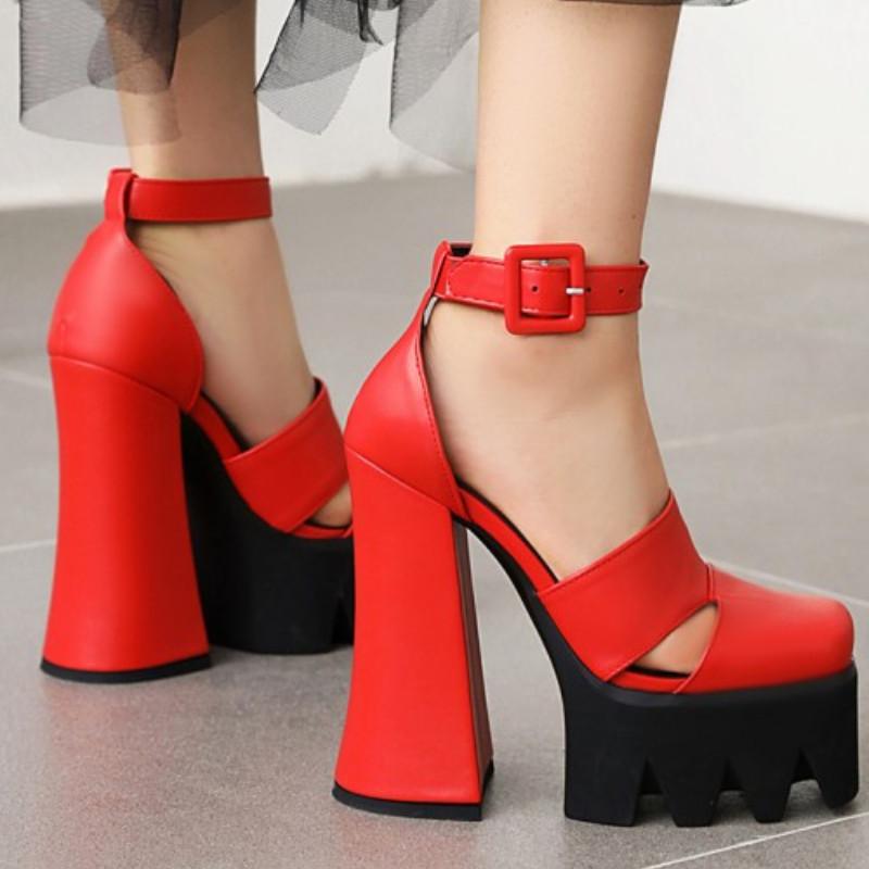 Fanyuan Open Toe Women Platform Sandals Strappy Chunky Ultra High Heel Fashion See-Through Strap Female Shoes Summmer Dress, Brown
Fanyuan Open Toe Women Platform Sandals Strappy Chunky Ultra High Heel Fashion See-Through Strap Female Shoes Summmer Dress, Brown