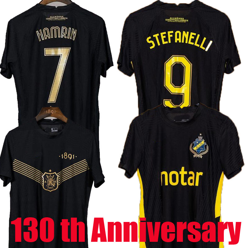 21 22 AIK 130 Years Fotboll soccer jersey Shirt home Black golden Papagiannopoulos Rogic Larsson tihi 2021 2022 AIK 130th anniversary maillots
21 22 AIK 130 Years Fotboll soccer jersey Shirt home Black golden Papagiannopoulos Rogic Larsson tihi 2021 2022 AIK 130th anniversary maillots
