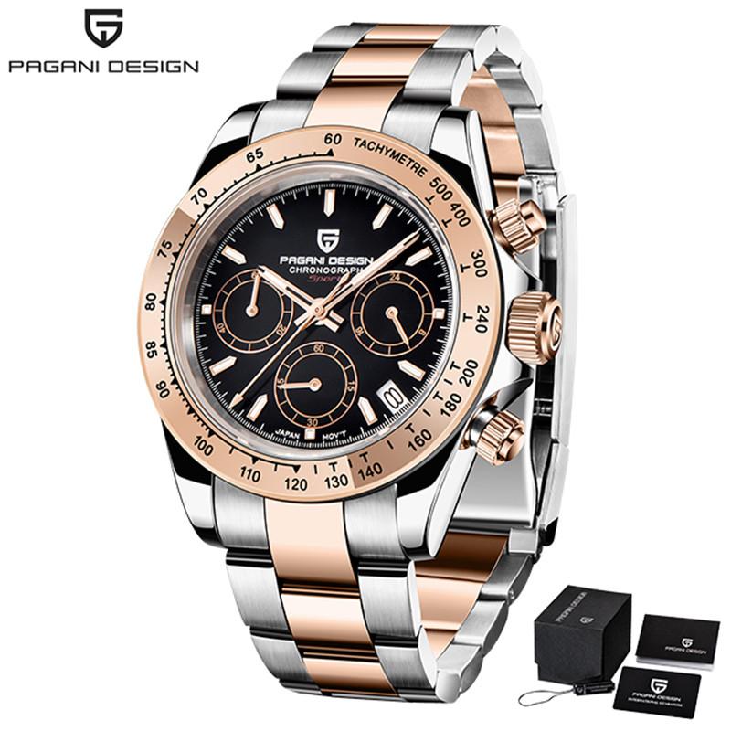 Wristwatches PAGANI DESIGN Men Watches Gold Sapphire Dial Military Quartz Watch Waterproof Stainless Casual Sports Chronograph, Slivery;brown
Wristwatches PAGANI DESIGN Men Watches Gold Sapphire Dial Military Quartz Watch Waterproof Stainless Casual Sports Chronograph, Slivery;brown