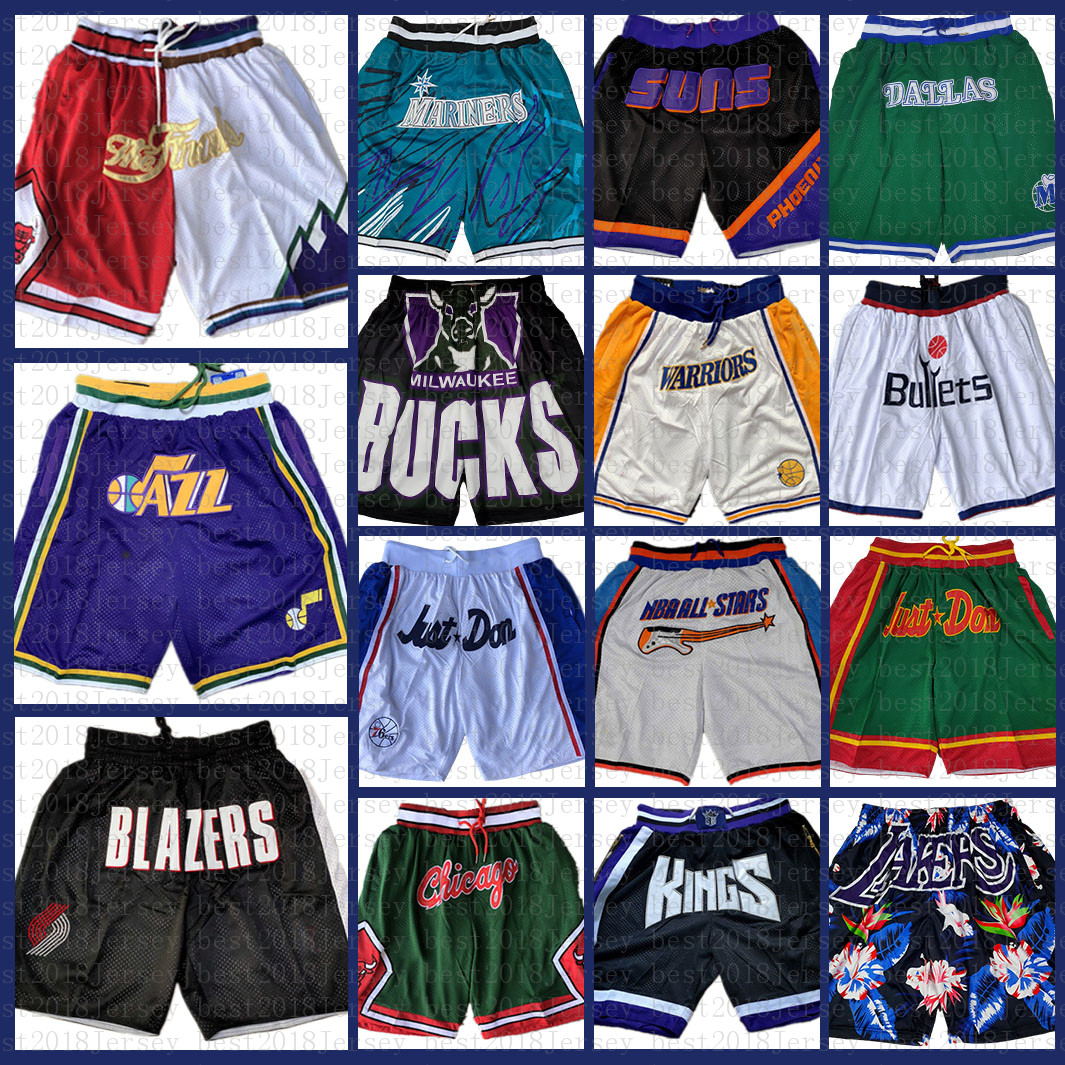 Utah Jazz Portland Trail Blazer Basketball Shorts Just DON Atlanta Hawk Cleveland Cavaliers Chicago Bull, Black;red
Utah Jazz Portland Trail Blazer Basketball Shorts Just DON Atlanta Hawk Cleveland Cavaliers Chicago Bull, Black;red